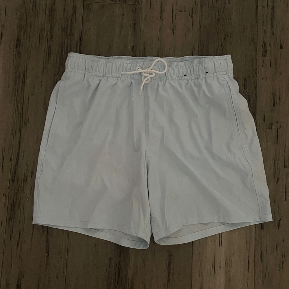 Hollister Light Blue Swim Trunks Size Medium